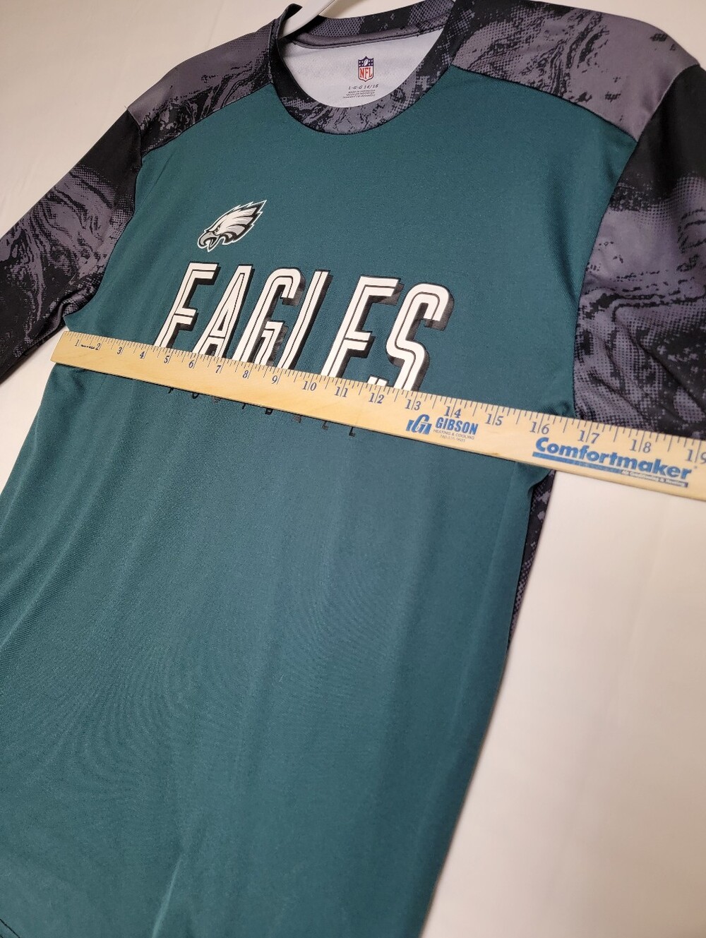 NFL Fanatics Philadelphia Eagles Youth Long Sleeve Shirt - Size L (14/16) - Picture 11 of 11